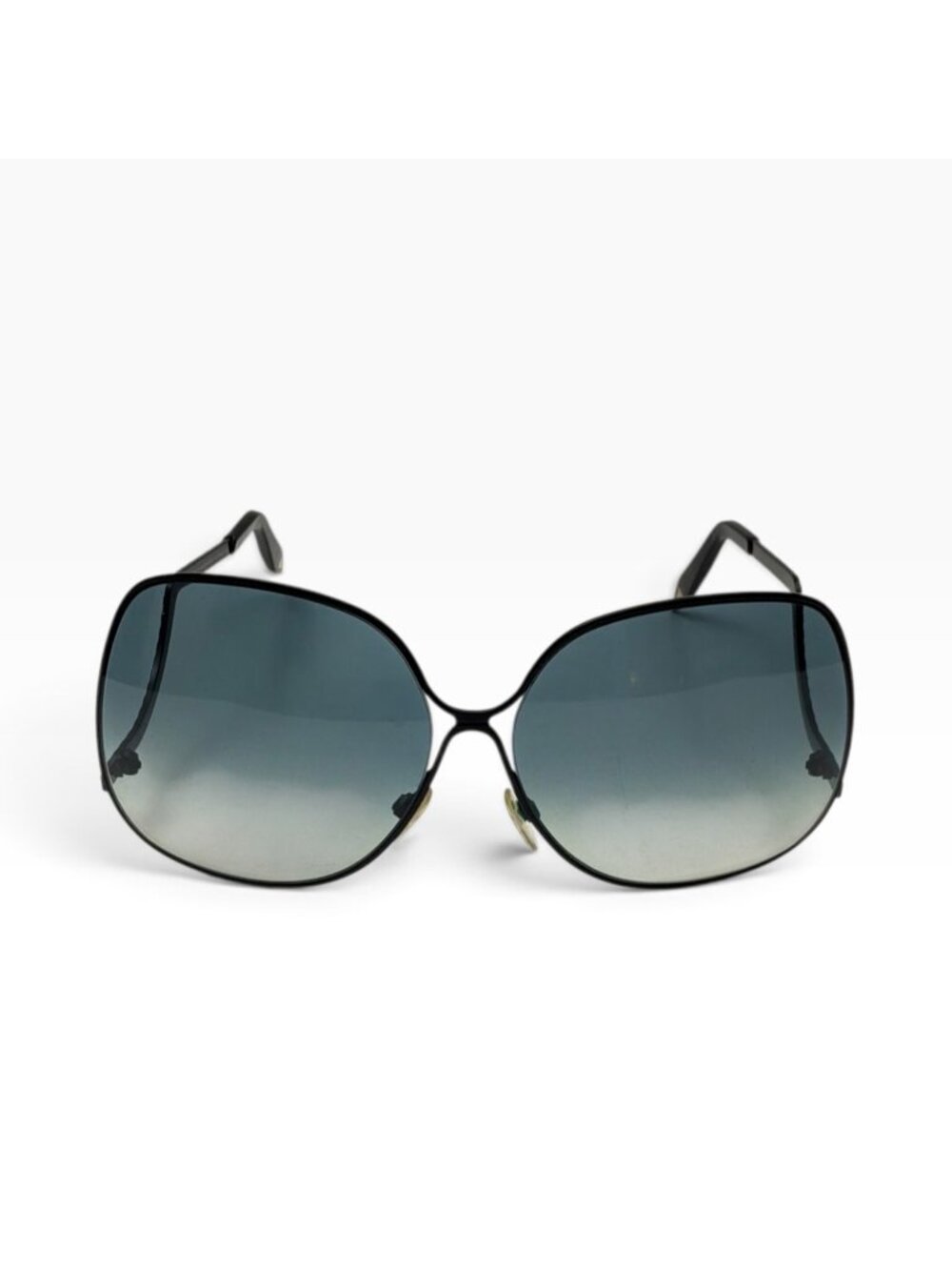 VICTORIA BECKHAM Black & Blue Ombre Oversized Sunglasses